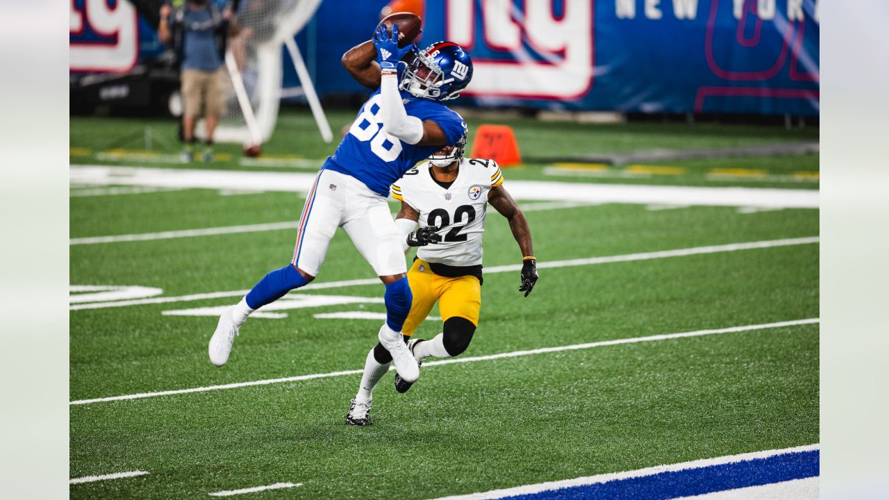 Atlanta Falcons running back Cordarrelle Patterson, below, is tackled by  New York Giants safety Xavier McKinney (29) during the first half of an NFL  football game, Sunday, Sept. 26, 2021, in East