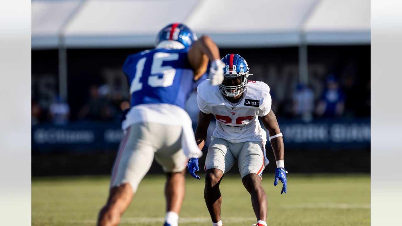 Giants rookie cornerback Tre Hawkins is making plays and drawing attention  in training camp