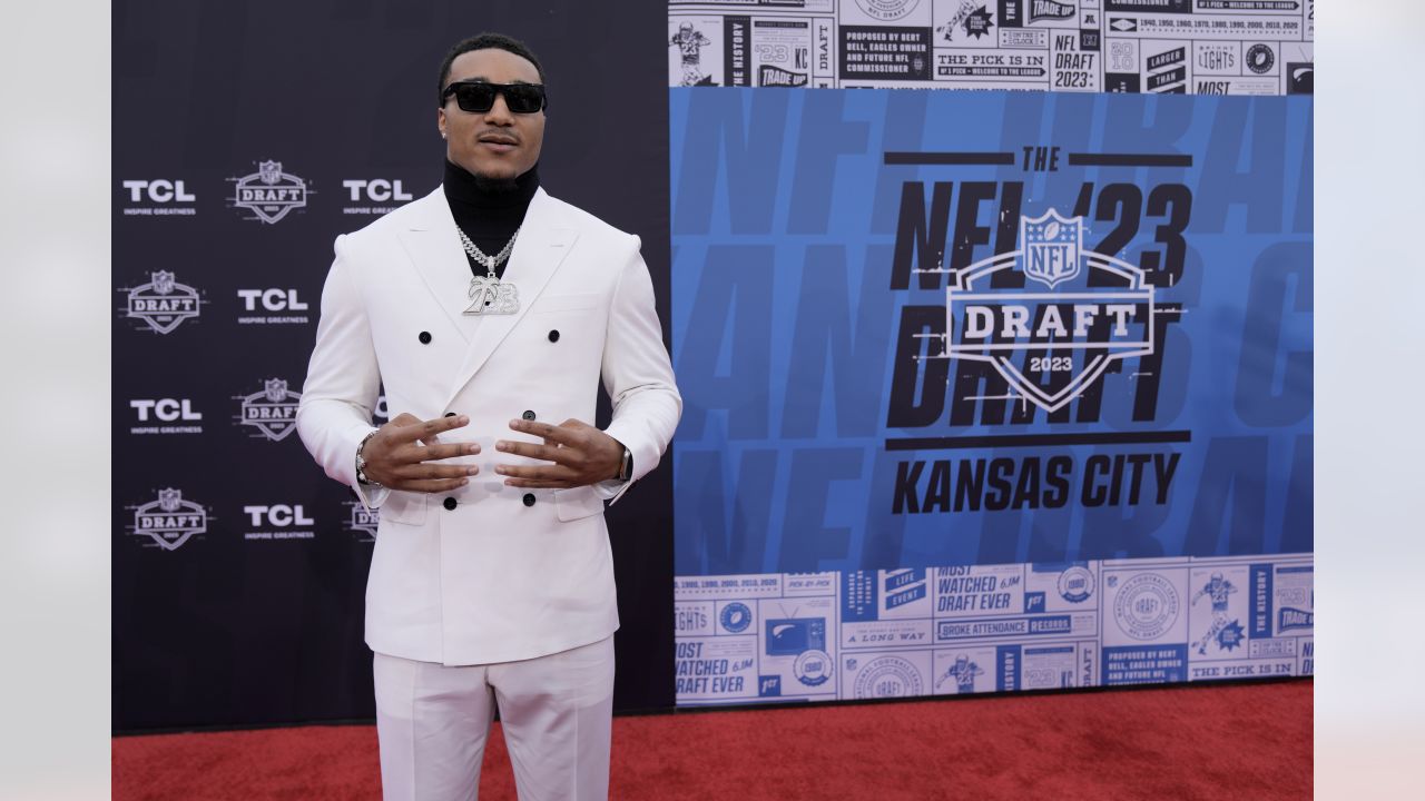 Scenes from the 2023 NFL Draft red carpet in Kansas City