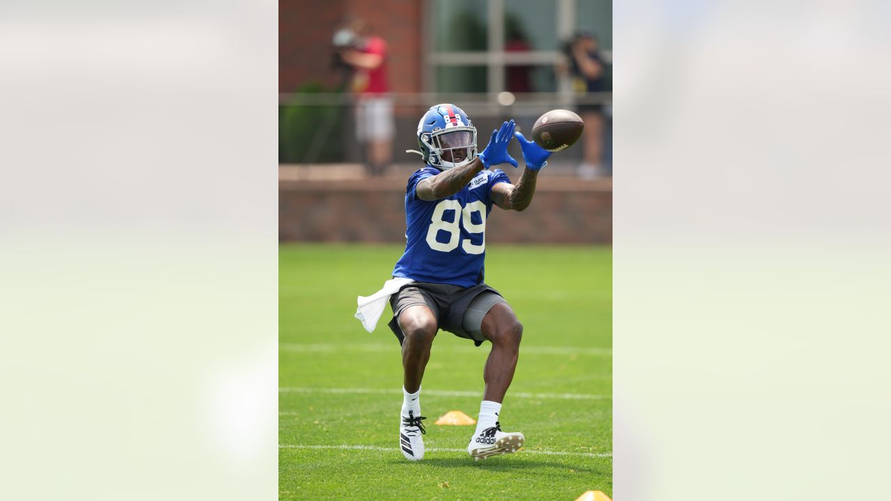 East Rutherford, New Jersey, USA. 21st May, 2018. New York Giants' wide  receiver Odell Beckham Jr (13) during organized team activities at the  Quest Diagnostics Training Center in East Rutherford, New Jersey.