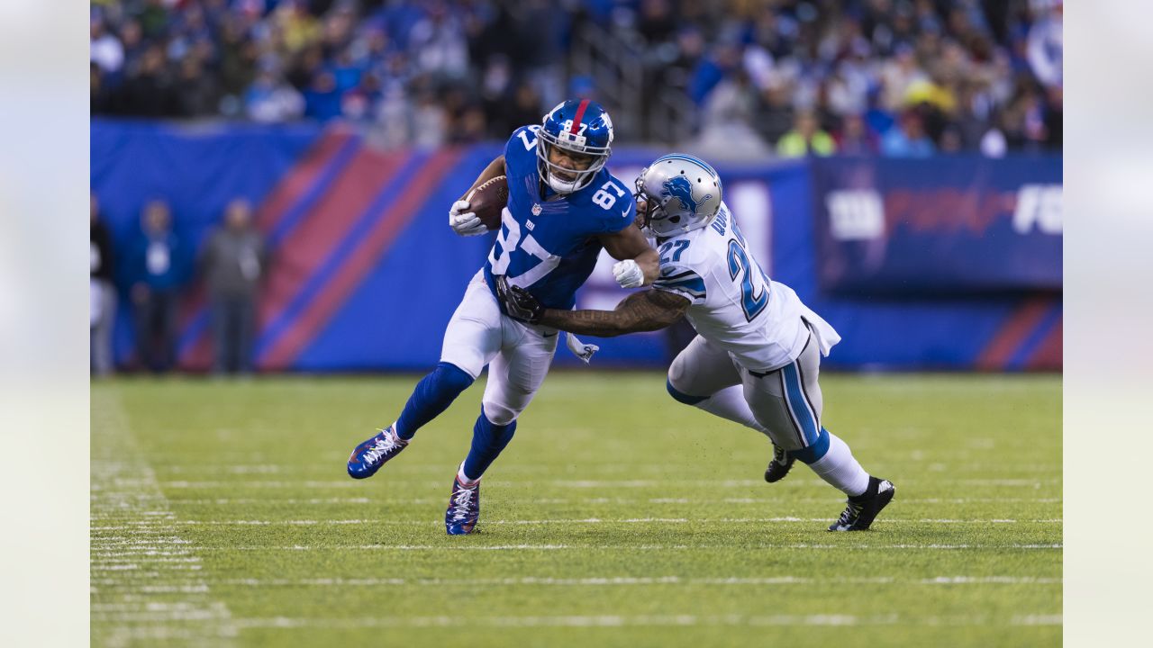 East Rutherford, NJ. 18/12/2022, Detroit Lions wide receiver Amon-Ra St.  Brown (14) makes a catch during a NFL game against the New York Jets on  Sunday, Dec. 18, 2022 in East Rutherford