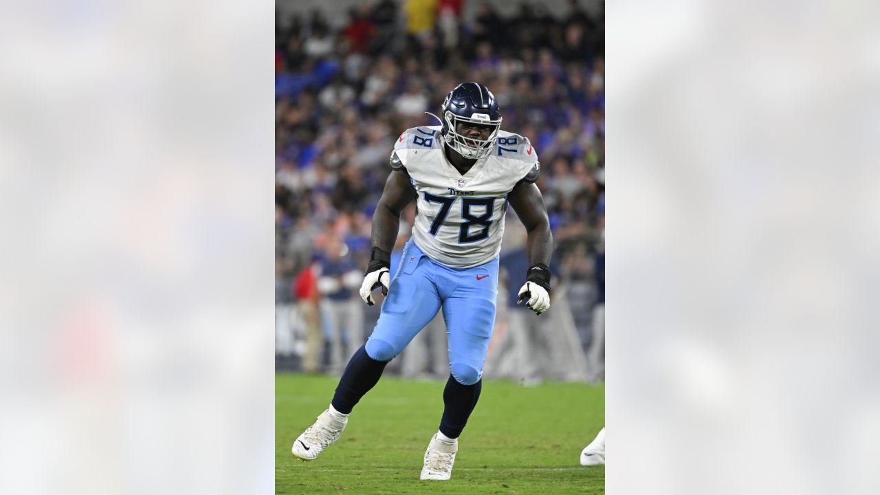 Tennessee Titans defensive end Denico Autry plays during the second half of  an NFL football game against the Houston Texans, Sunday, Oct. 30, 2022, in  Houston. (AP Photo/Eric Christian Smith Stock Photo 