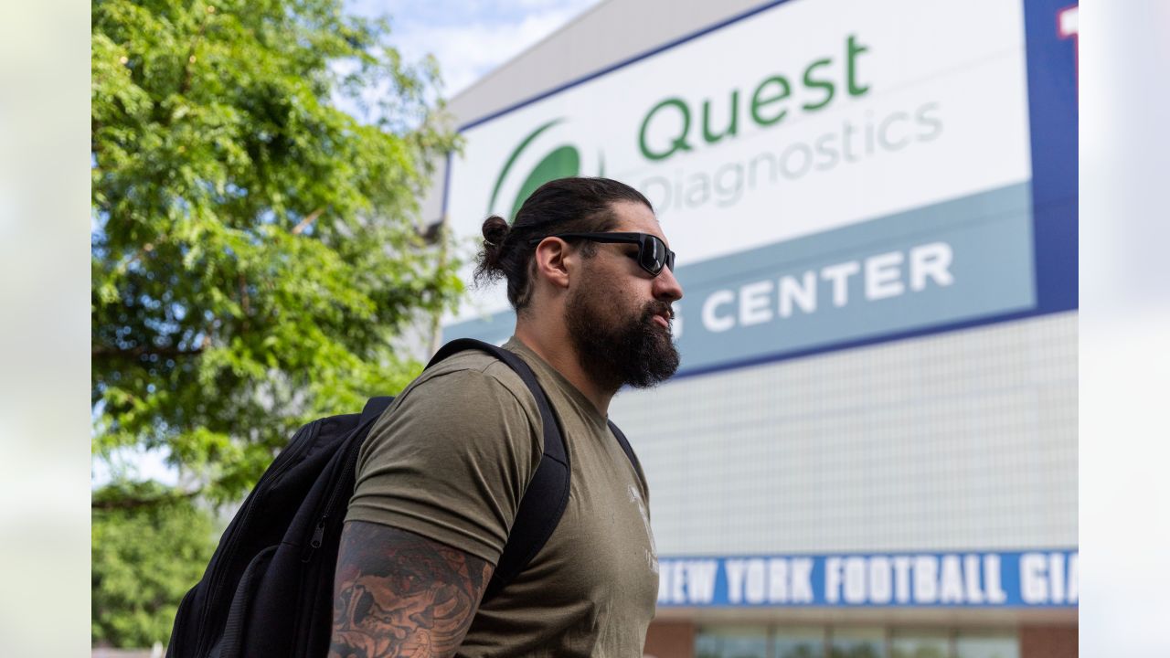 Buffalo Bills offensive guard Jon Feliciano (76) stands on the sidelines  during the second half of an NFL preseason football game against the  Minnesota Vikings in Orchard Park, N.Y., Thursday, Aug. 29