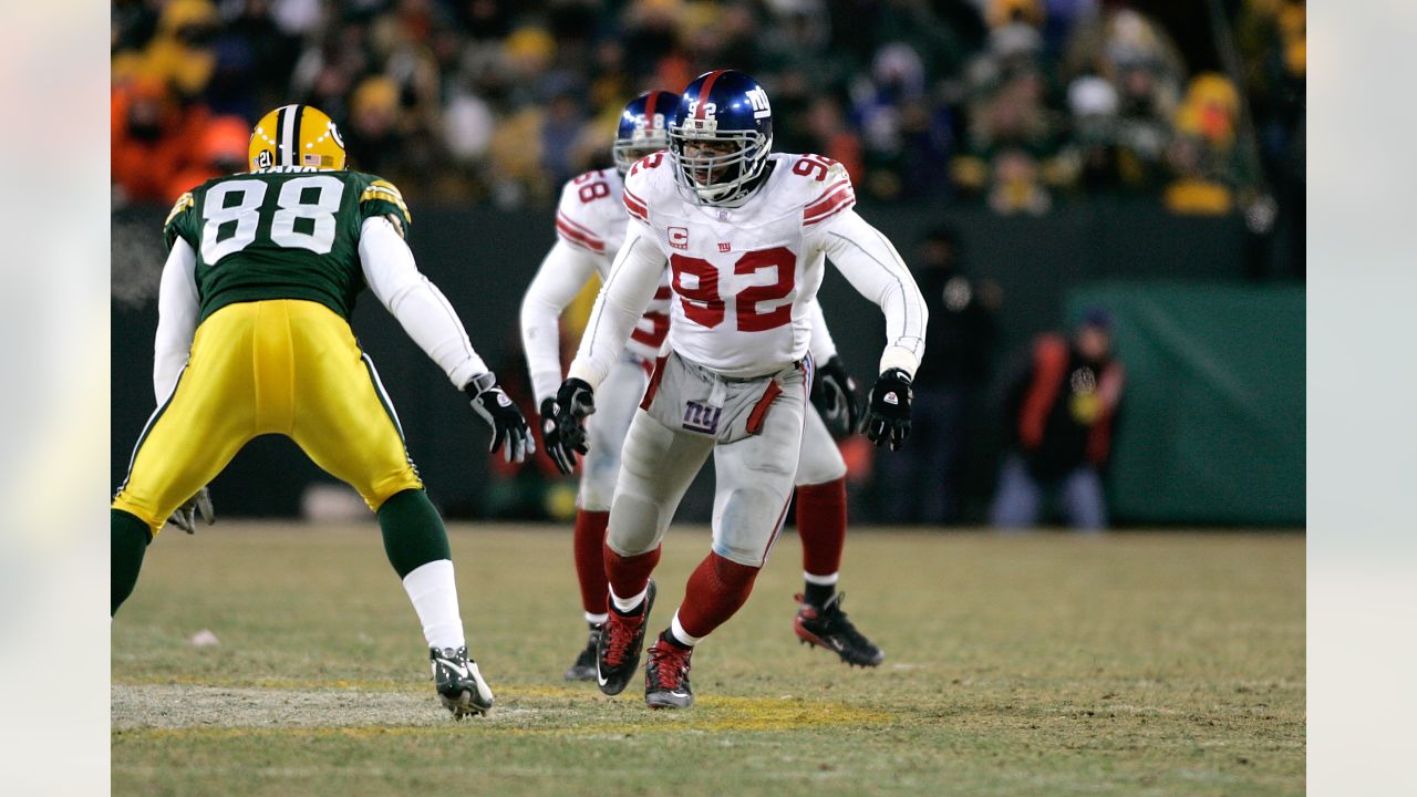 Michael Strahan - Giants vs Packers in Green Bay