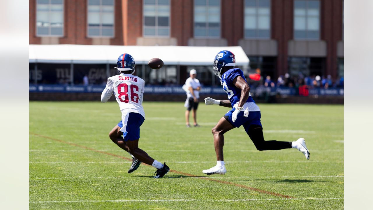 Rookie Evan Neal feels comfortable back in No. 73