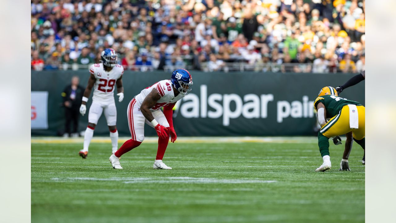 Tomon Fox of the New York Giants during training camp at the Quest News  Photo - Getty Images