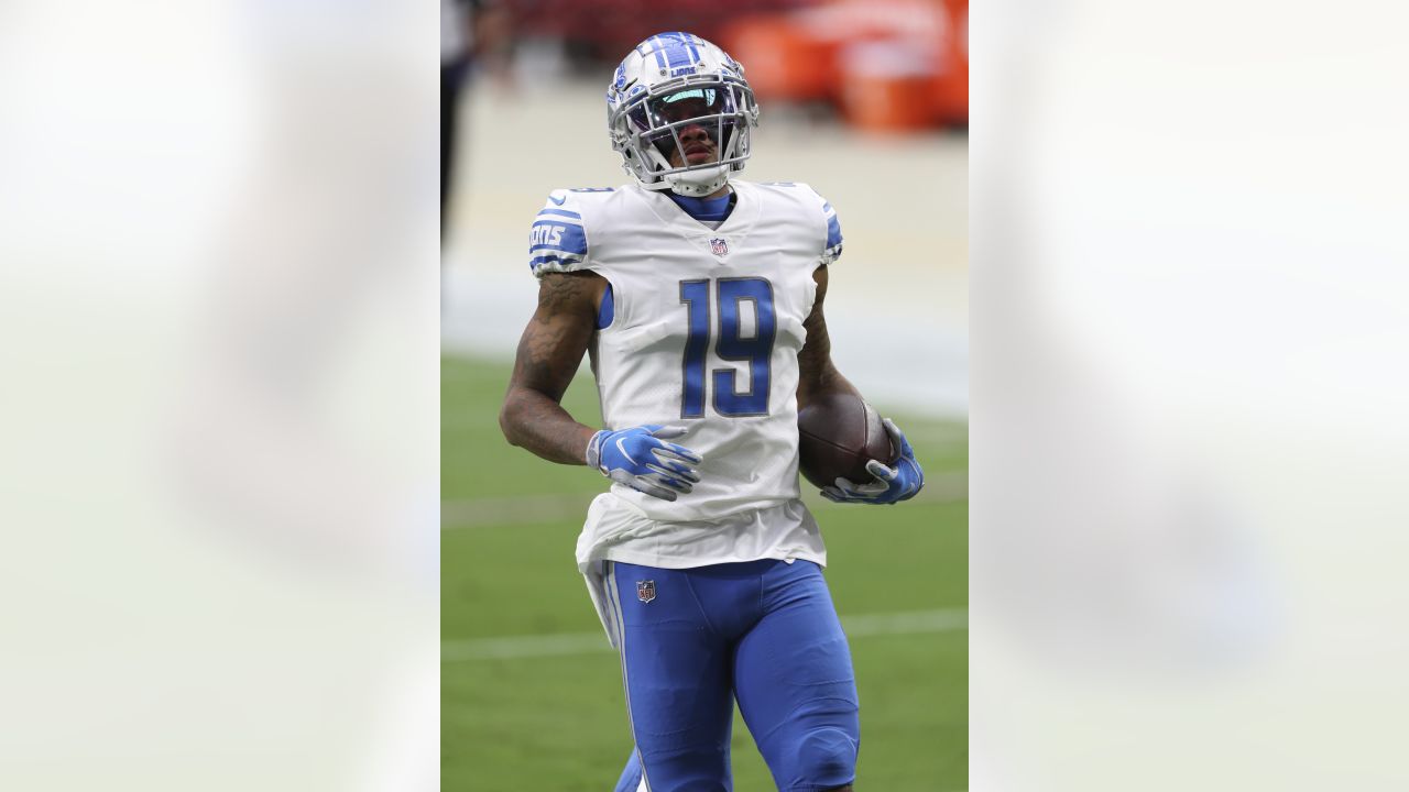 Detroit Lions wide receiver Kenny Golladay is seen on the field during  pregame of an NFL football game, Sunday, Oct. 27, 2019, in Detroit. (AP  Photo/Paul Sancya Stock Photo - Alamy