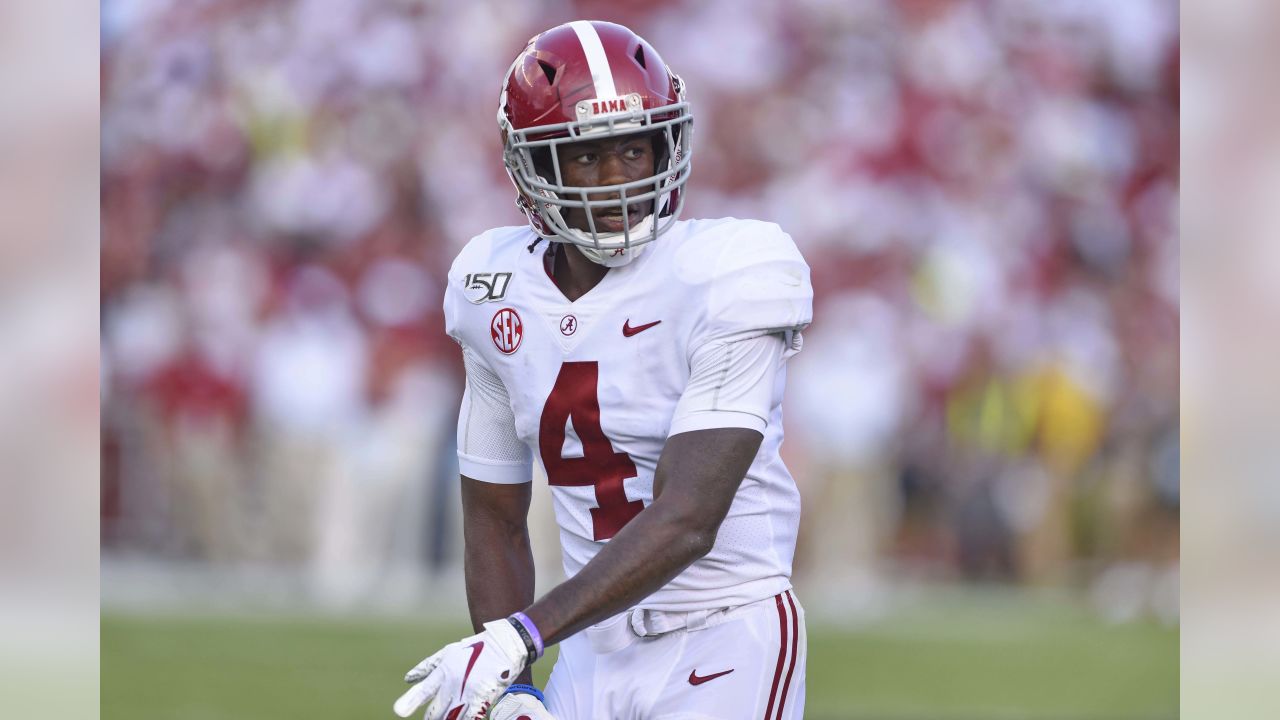 Jerry Jeudy Signed Alabama Crimson Tide Maroon Full-Size Football Helm — RSA