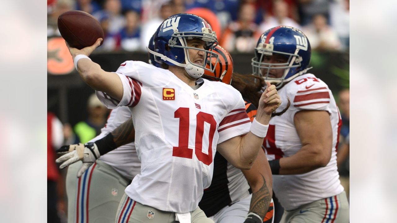 New York Giants tackle Eric Smith during an NFL preseason football game  against the Cincinnati Bengals, Sunday, Aug. 21, 2022 in East Rutherford,  N.J. The Giants won 25-22. (AP Photo/Vera Nieuwenhuis Stock