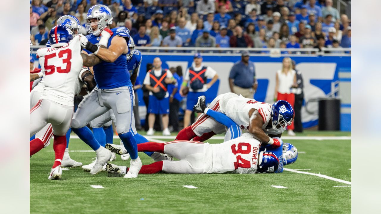 Tashawn Bower nearly forces takeaway with strip-sack