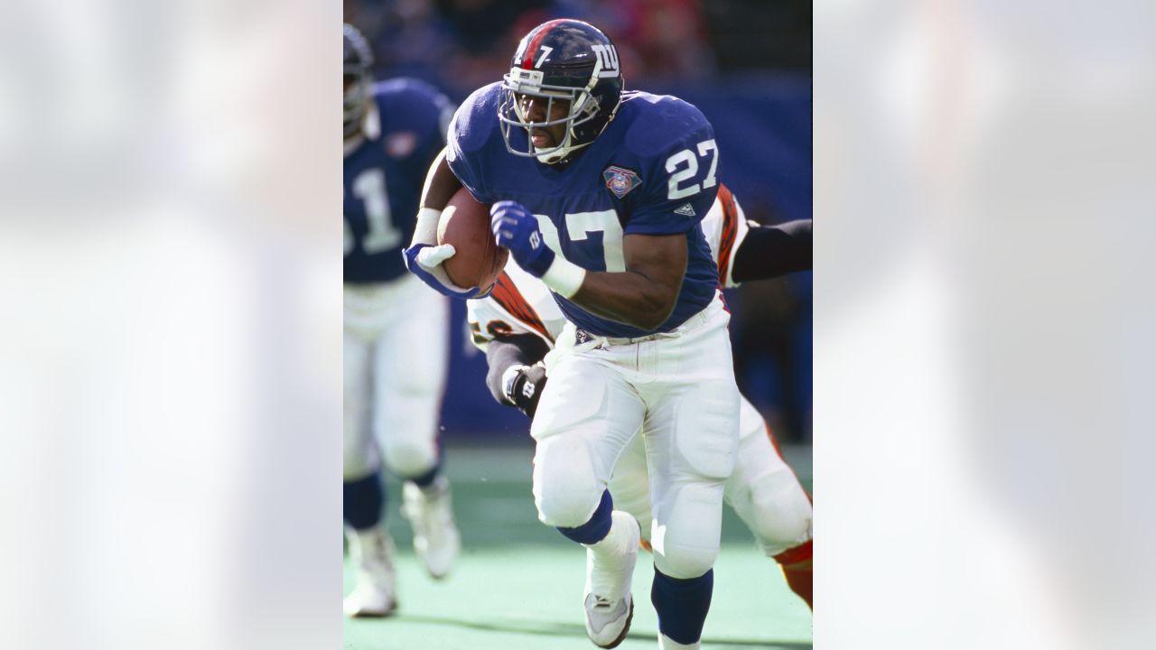 New York Giants #27 Rodney Hampton NFL Starter Black Jersey Large L 48
