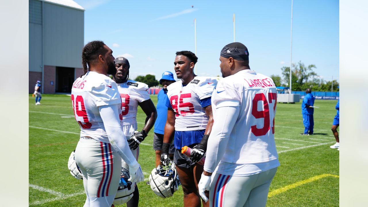 New York Giants wide receiver Kadarius Tomey (89) participates during  training camp at the NFL football team's practice facility, Friday, July  29, 2022, in East Rutherford, N.J. (AP Photo/John Minchillo Stock Photo -  Alamy