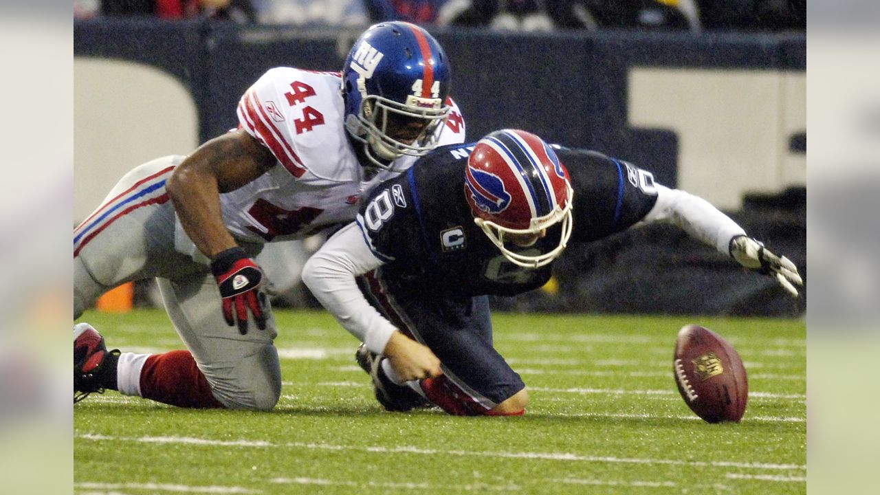 Buffalo Bills' Brian Moorman kicks during the first quarter of the NFL  football game between the Buffalo Bills and the New York Jets at New  Meadowlands Stadium, Sunday, Jan. 2, 2011, in