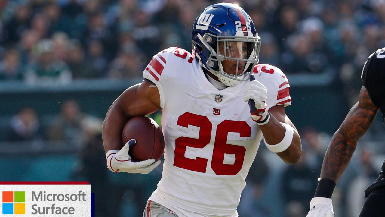 RB SAQUON BARKLEY
The second overall pick needs one more touchdown to break the franchise rookie record of 12 set by Bill Paschal in 1943, and matched by Odell Beckham Jr. in 2014.