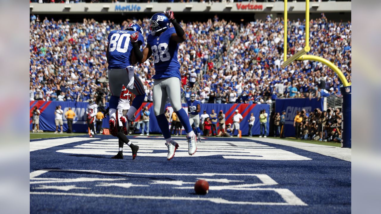 New York Jets wide receiver Alex Erickson (39) celebrates after running in  a touchdown during the second half of an NFL preseason football game  against the New York Giants, Saturday, Aug. 26