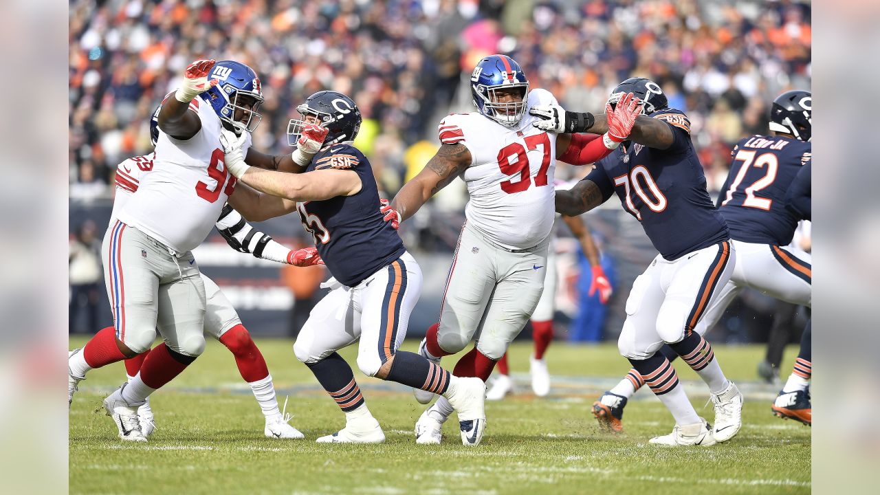 New York Giants defensive tackle Dexter Lawrence (97) during an NFL  preseason football game against the