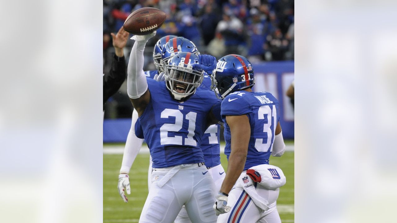 October 2, 2018 - East Rutherford, New Jersey, U.S. - New York Giants  defensive back Landon Collins (21) in the second half during a NFL game  between the New Orlean Saints and