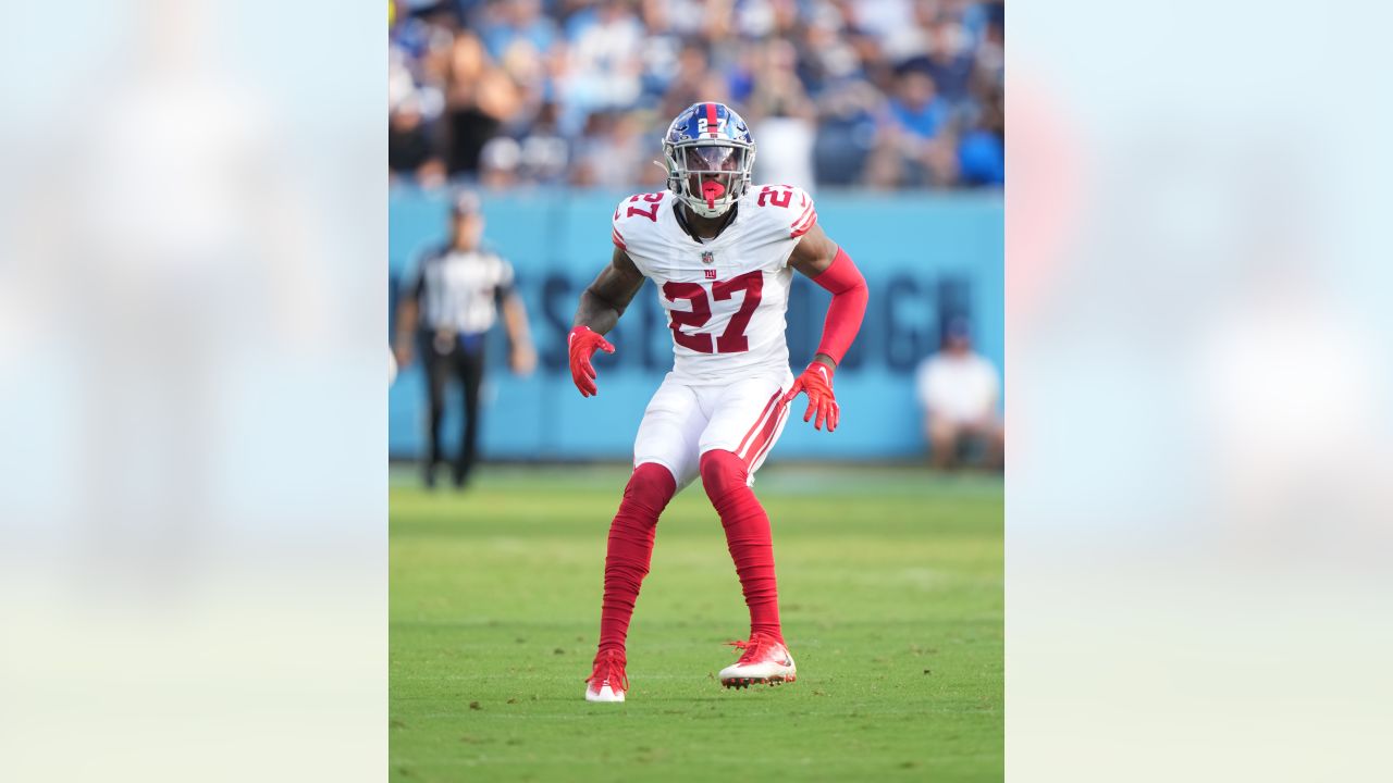 New York Giants cornerback Aaron Robinson (33) during an NFL preseason  football game against the Cincinnati Bengals, Sunday, Aug. 21, 2022 in East  Rutherford, N.J. The Giants won 25-22. (AP Photo/Vera Nieuwenhuis