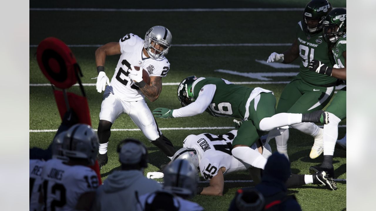 Devontae Booker of the New York Giants rushes for a touchdown during News  Photo - Getty Images