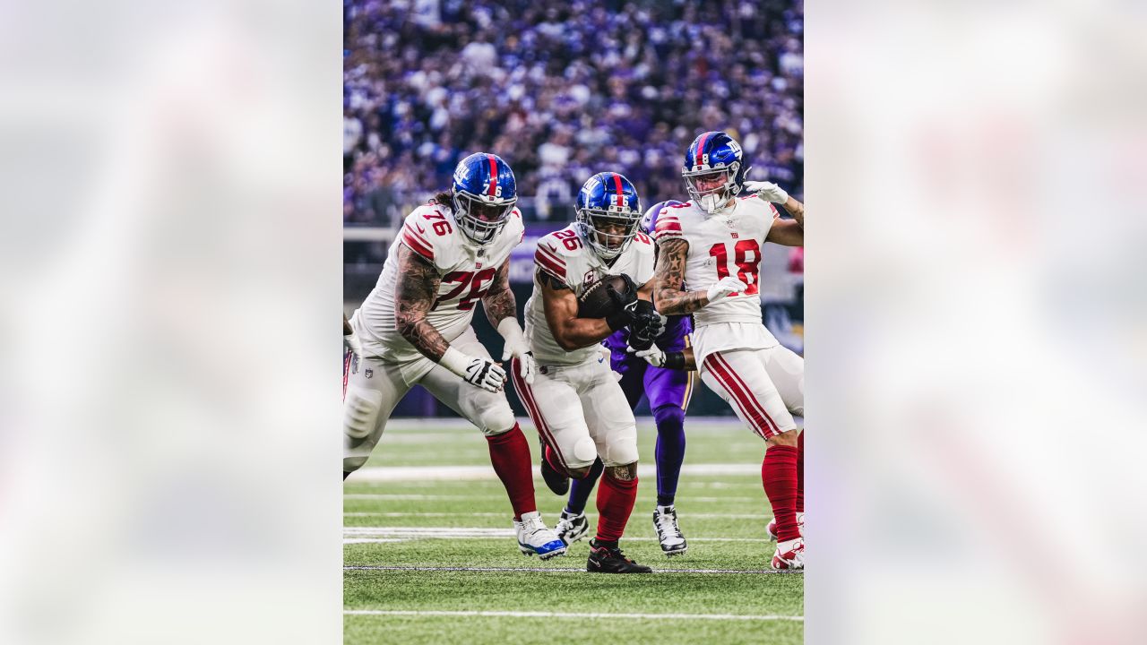 FILE - New York Giants defensive tackle Dexter Lawrence (97) takes the  field for an NFL football game against the Philadelphia Eagles, Sunday, Dec.  11, 2022, in East Rutherford, N.J. The Giants