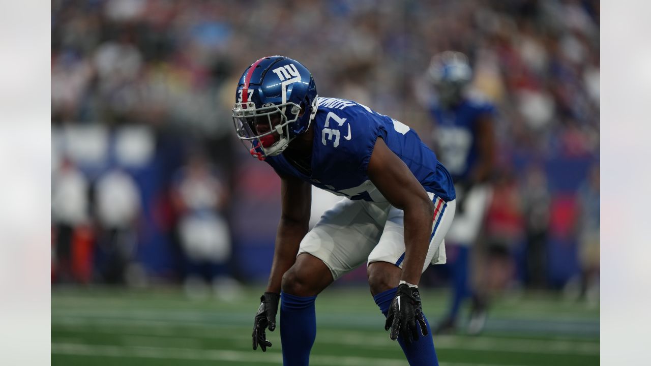 New York Giants wide receiver Collin Johnson (15) throws a shirt to fans  after the NFL football team's practice in East Rutherford, N.J., Friday,  Aug. 5, 2022. (AP Photo/Adam Hunger Stock Photo - Alamy