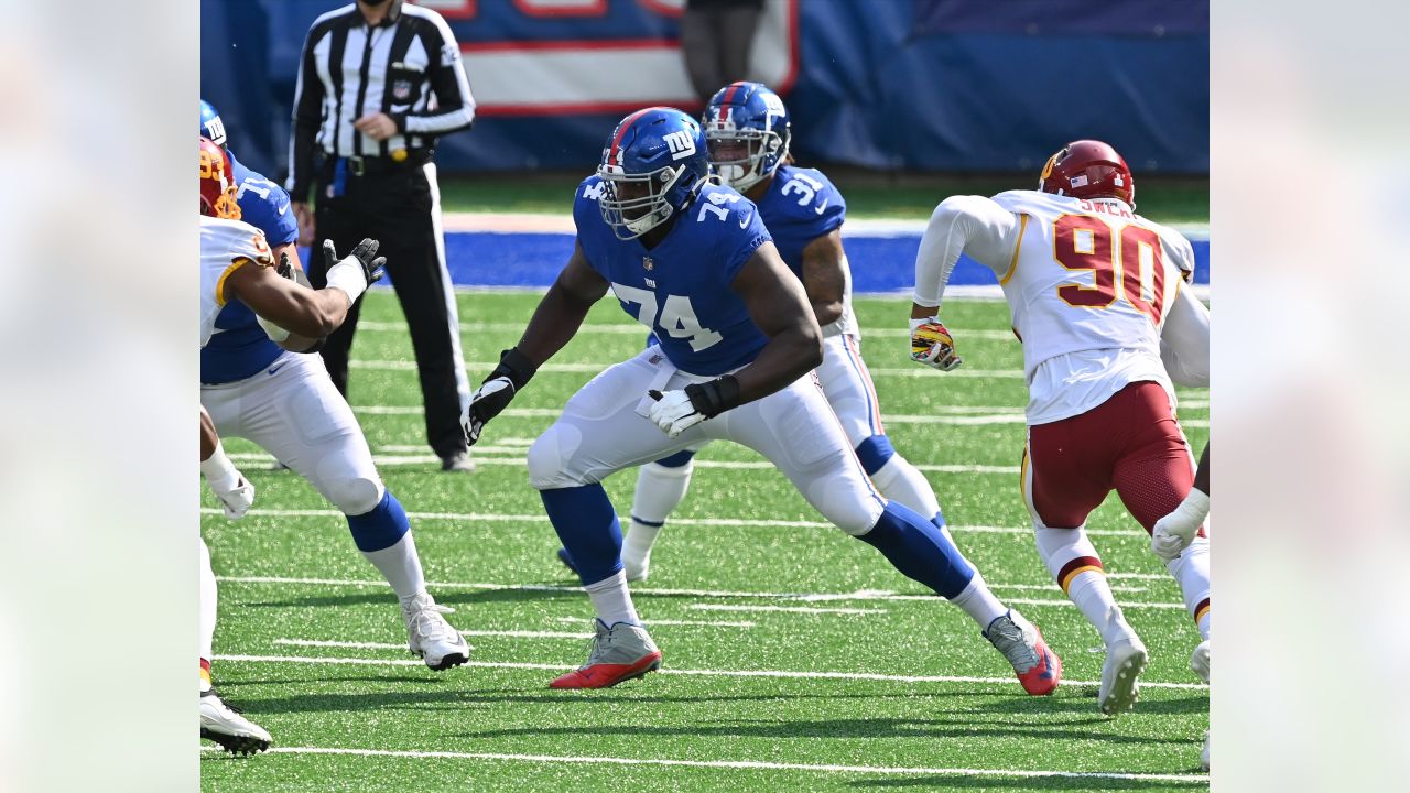 Giants' putrid offensive line is doing one thing right