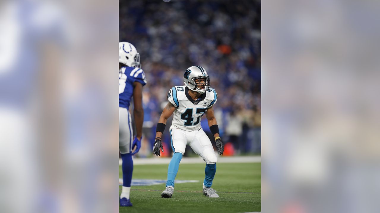 Los Angeles Chargers safety Raheem Layne (41) walks off the field