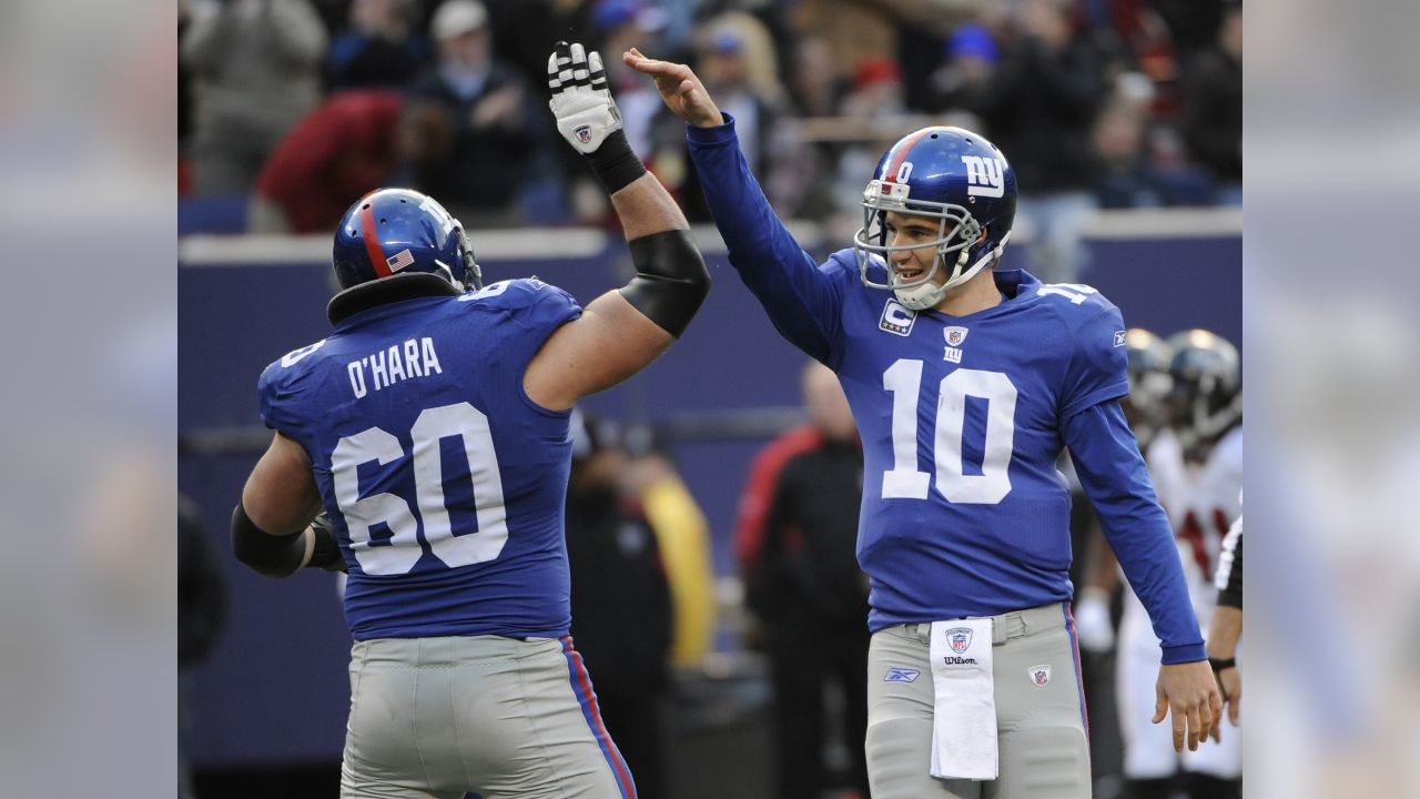 New York Giants tight end Jeremy Shockey looks frustrated on the sidelines.  The Atlanta Falcons defeated the New York Giants 14 to 7 at Giants Stadium  in East Rutherford, New Jersey on