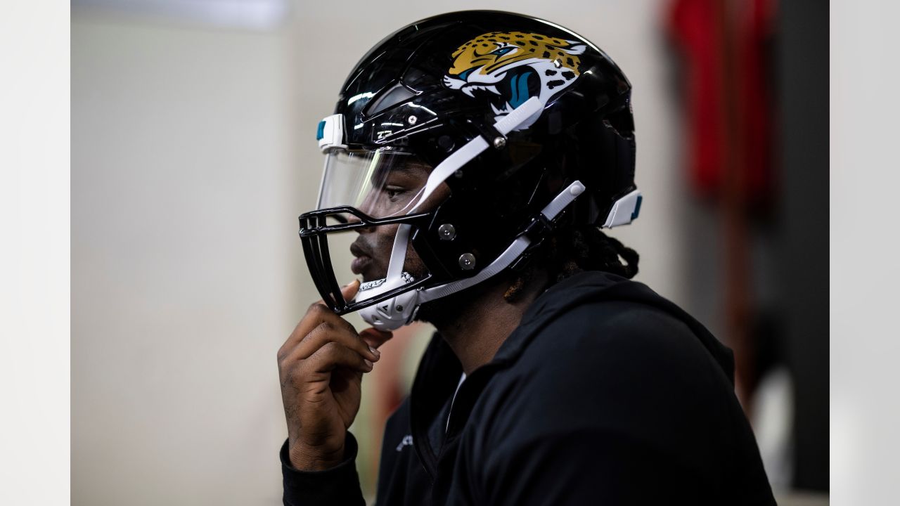 LOOK: Jaguars accidentally revealed new uniforms, all-black helmet at  Jacksonville airport 