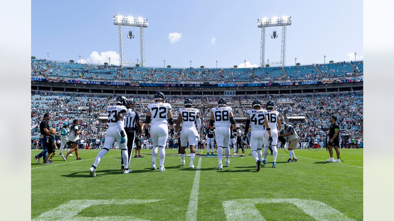 Houston Texans and Jacksonville Jaguars fans prior to the NFL