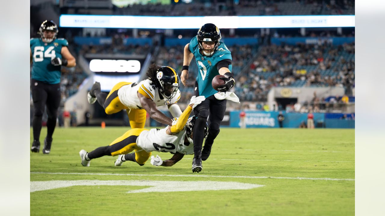 Rowdy fans fighting in the stands at Jacksonville Jaguars vs. Pittsburgh Steelers  preseason game