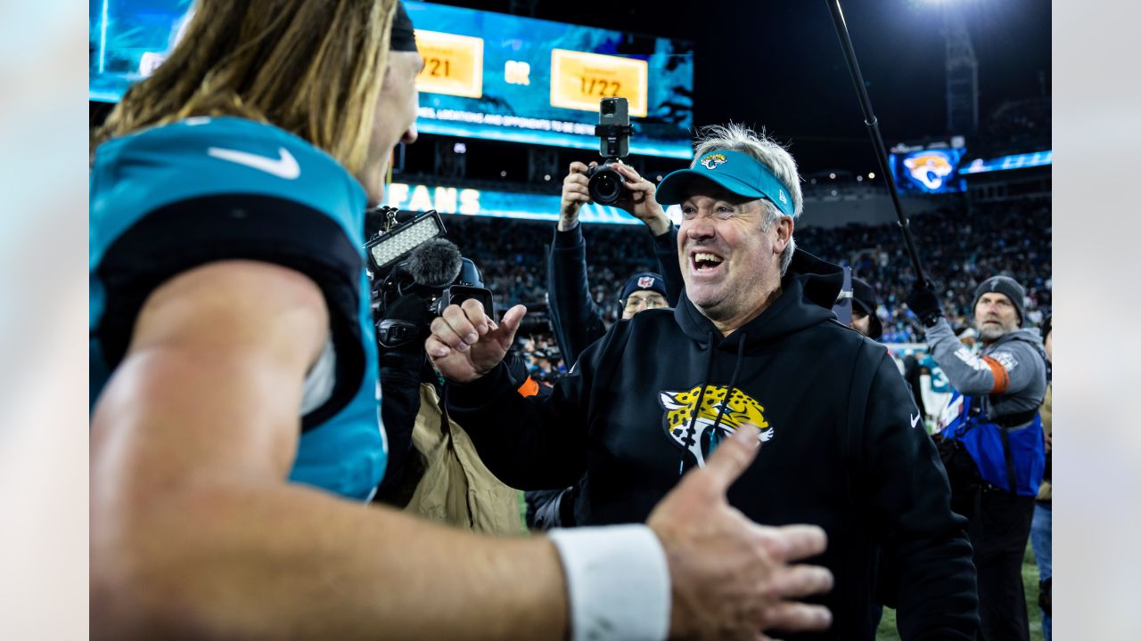 KANSAS CITY, MO - JANUARY 21: Jacksonville Jaguars place kicker Riley  Patterson (10) prepares to