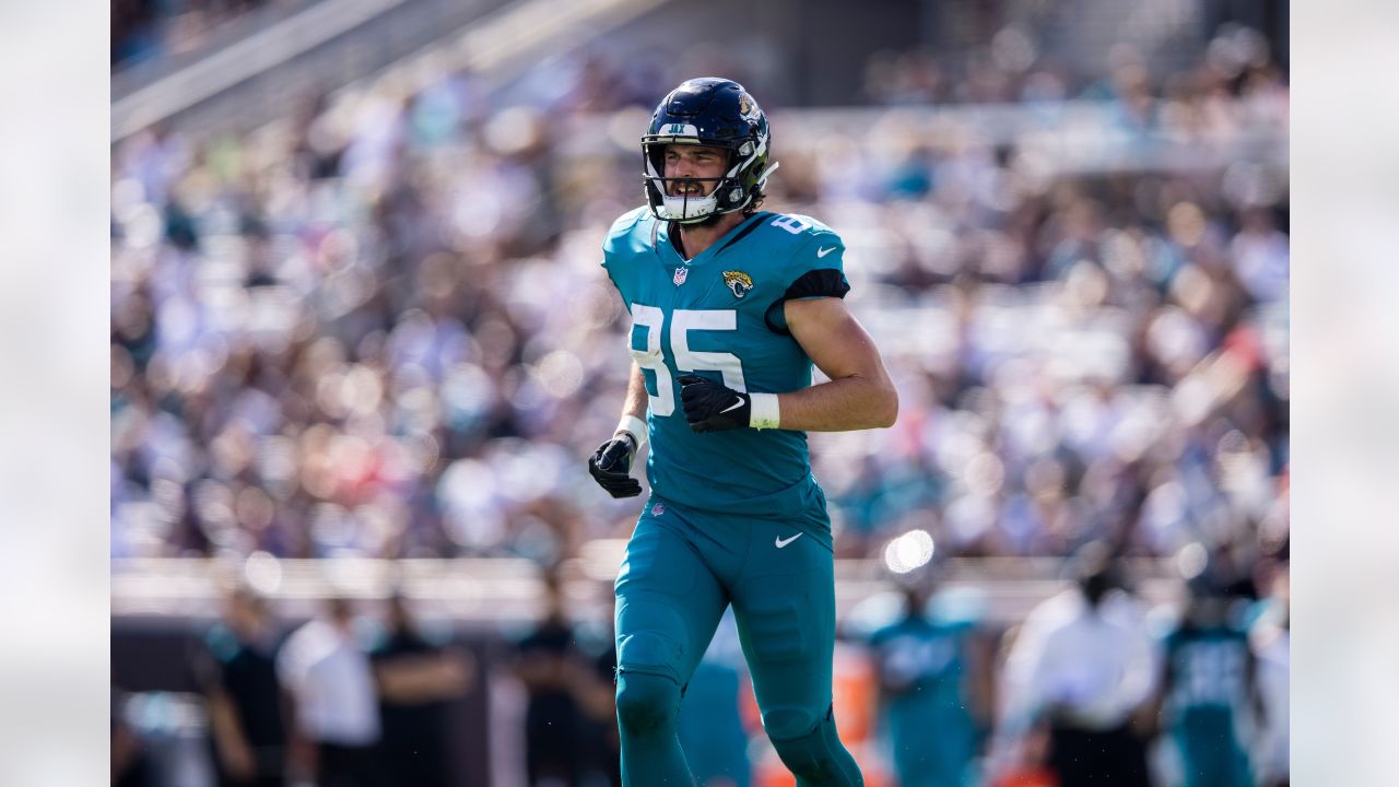 Jacksonville Jaguars defensive tackle Folorunso Fatukasi (94) warms up  prior to an NFL Football game in Arlington, Texas, Saturday, August 12,  2023. (AP Photo/Michael Ainsworth Stock Photo - Alamy