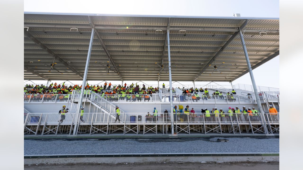 Jacksonville Jaguars' new practice facility, designed by Populous, #stadium  #architecture #steel #NFL #Florida #3D #software