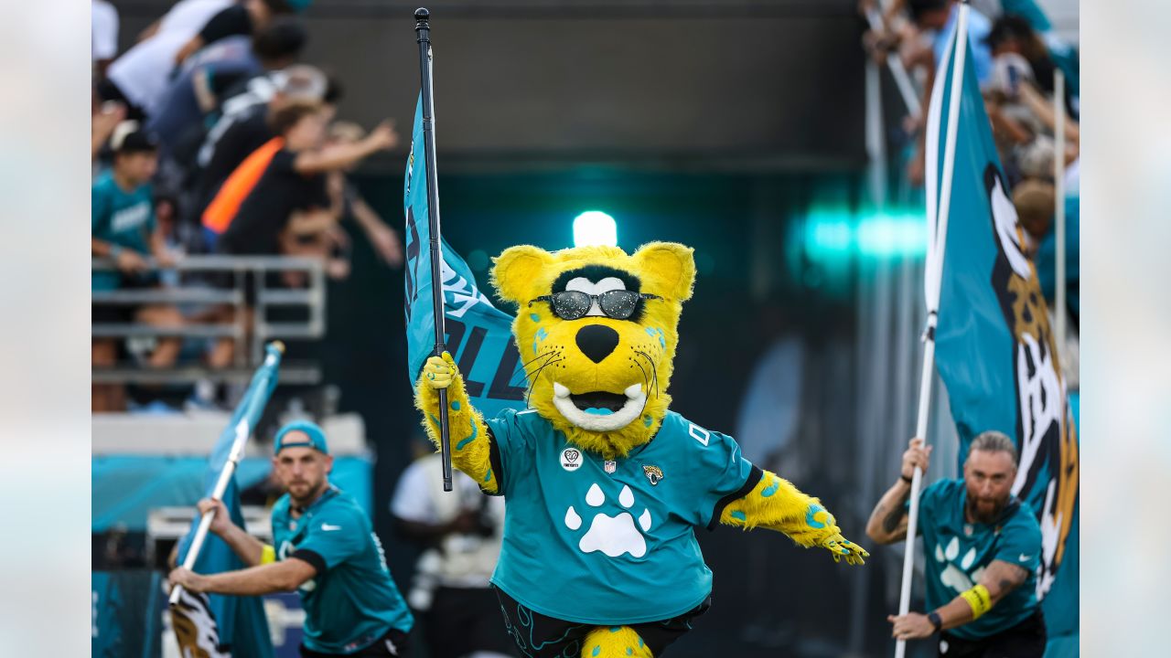 And now the Jaguars mascot is wagering physical pain on game