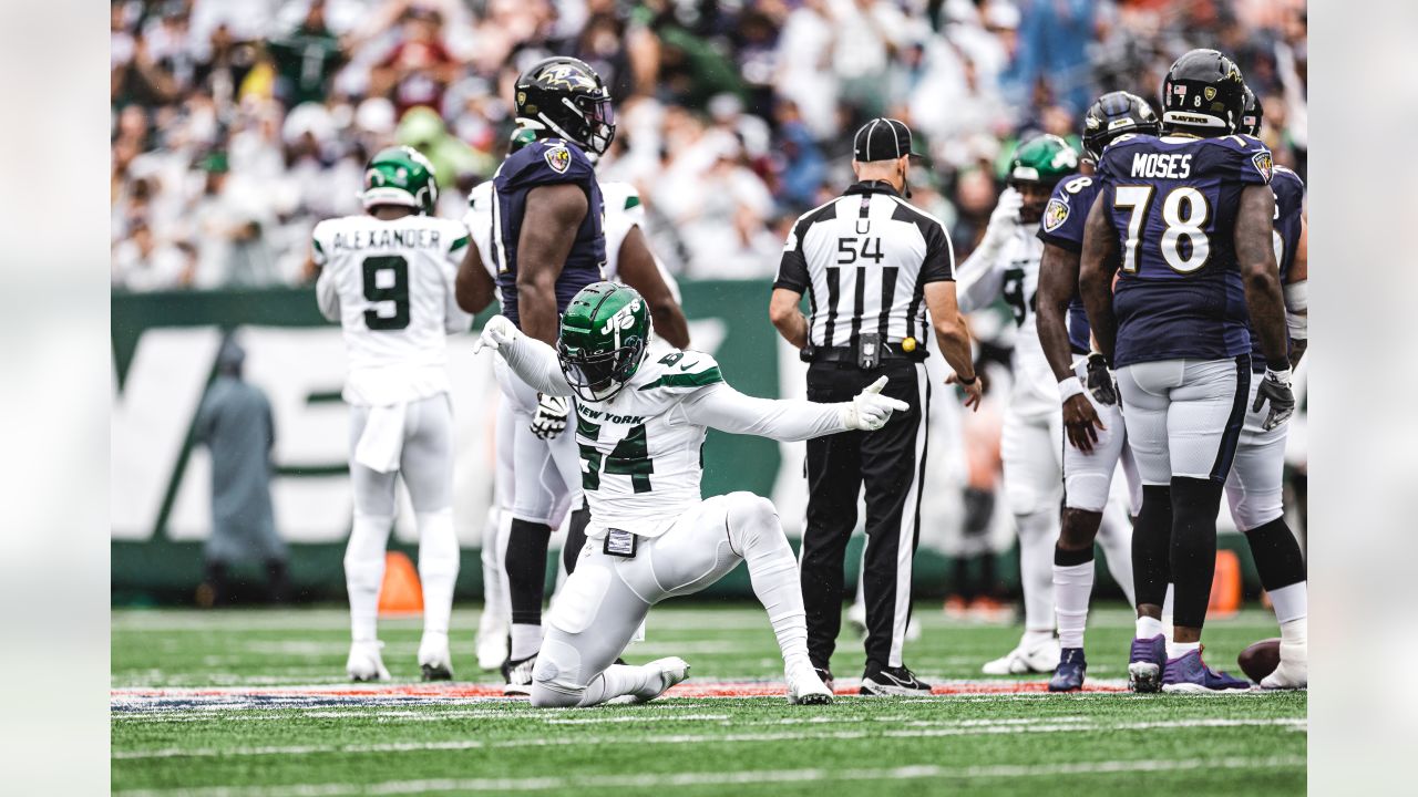 Corey Davis of the New York Jets is tackled by Brandon Stephens of News  Photo - Getty Images