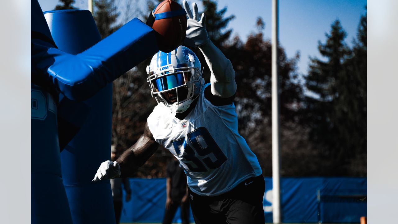 Detroit Lions tight end James Mitchell (82) carries the ball