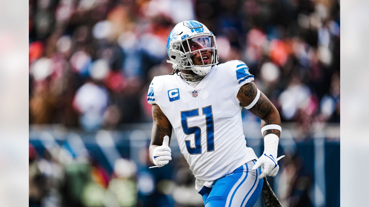 November 13, 2022: Chicago Bears #33 Jaylon Johnson tackles Lions #11 Kalif  Raymond during a game against the Detroit Lions in Chicago, IL. Mike  Wulf/CSM/Sipa USA(Credit Image: © Mike Wulf/Cal Sport Media/Sipa