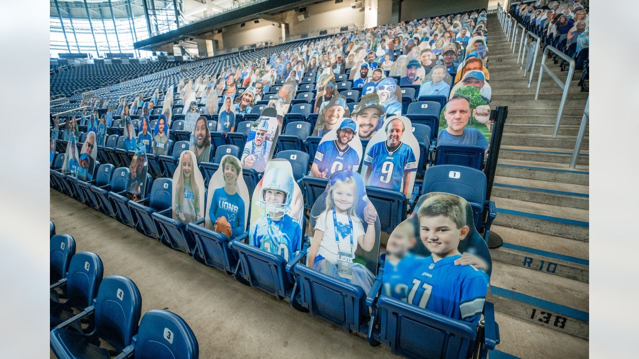 With no real fans at games, Detroit Lions offer fan cutouts to fill seats