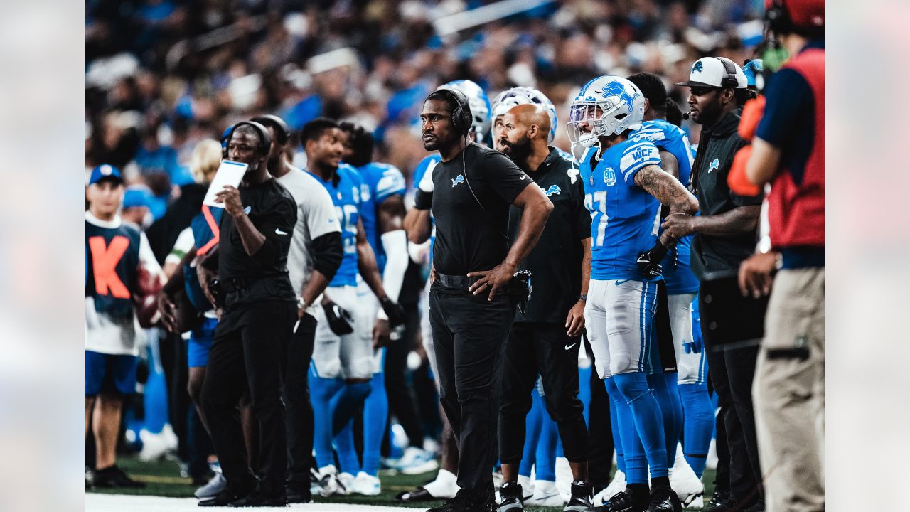 Detroit Lions wide receiver Amon-Ra St. Brown (14) runs the ball against  the Jacksonville Jaguars during an NFL football game, Sunday, Dec. 4, 2022,  in Detroit. (AP Photo/Rick Osentoski Stock Photo - Alamy