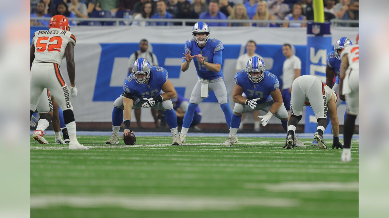 Detroit Lions cornerback Teez Tabor (30) lines up against the Minnesota  Vikings during an NFL football