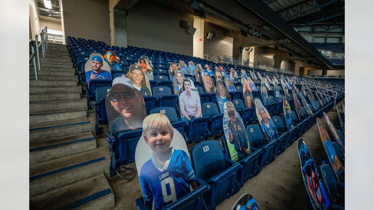 With no real fans at games, Detroit Lions offer fan cutouts to fill seats