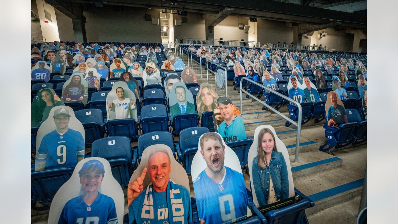 Lions to sell cardboard cutouts of fans to benefit local charities, fill  seats at Ford Field 