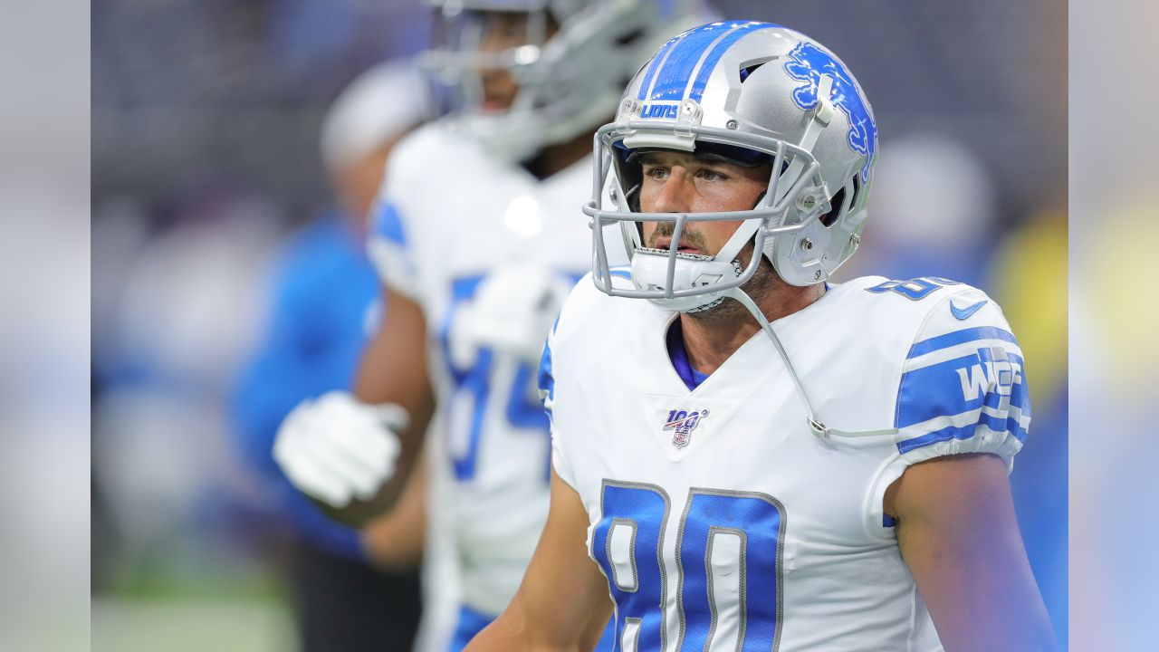 Houston, TX, USA. 17th Aug, 2019. Detroit Lions kicker Matt Prater (5)  during the second half of an NFL preseason game between the Houston Texans  and the Detroit Lions at NRG Stadium