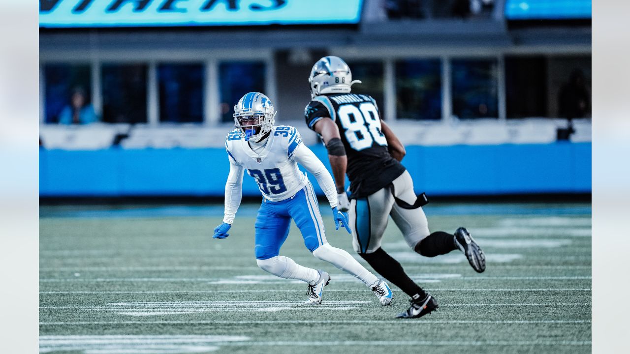 Carolina Panthers quarterback Bryce Young (9) runs with the ball against the  Detroit Lions during a preseason NFL football game Friday, Aug. 25, 2023, in  Charlotte, N.C. (AP Photo/Jacob Kupferman Stock Photo - Alamy