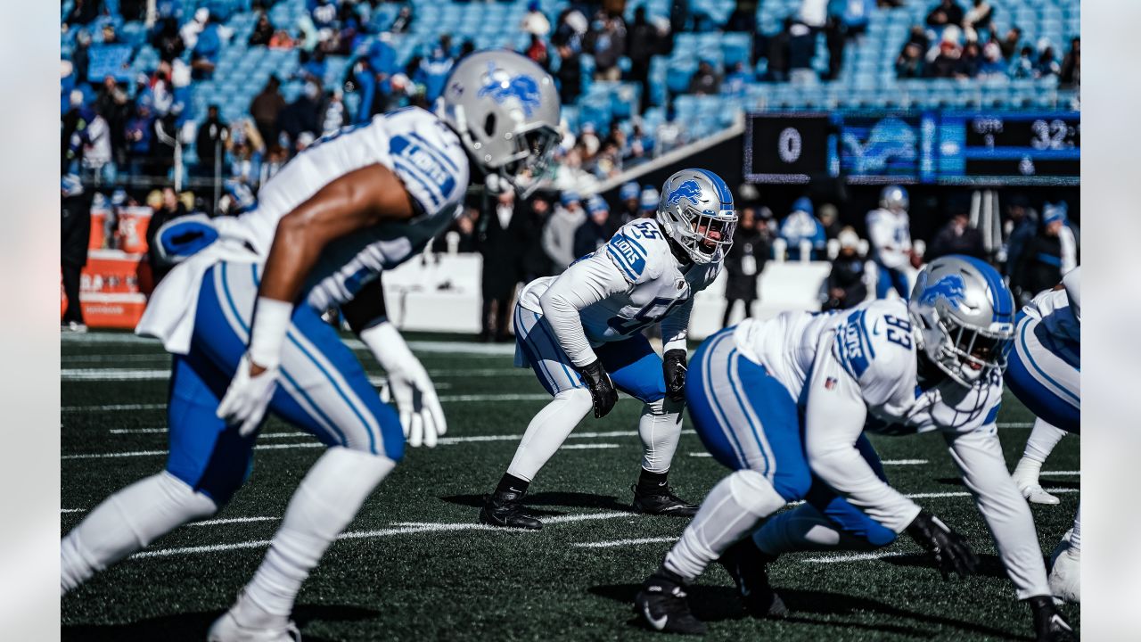 Detroit Lions linebacker James Houston (41) on defense during an NFL  preseason football game against the Carolina Panthers, Friday, Aug. 25,  2023, in Charlotte, N.C. (AP Photo/Brian Westerholt Stock Photo - Alamy