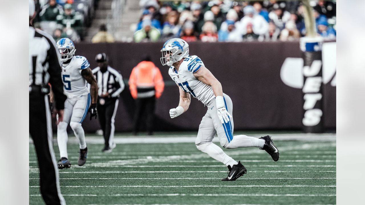 EAST RUTHERFORD, NJ - DECEMBER 18: Detroit Lions defensive end Aidan  Hutchinson (97) during the National Football League game between the New  York Jets and the Detroit Lions on December 18, 2022