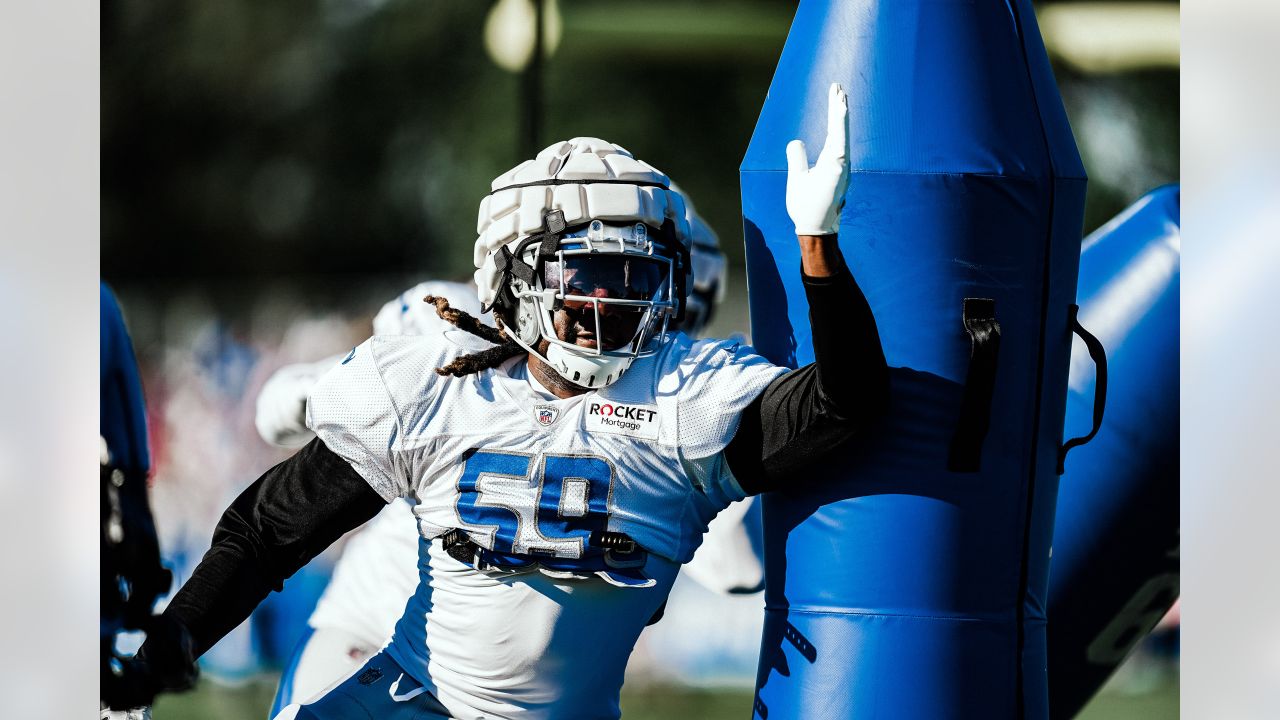 Detroit Lions rookie LB Malcom Rodriguez showing up in practice, earning  more reps