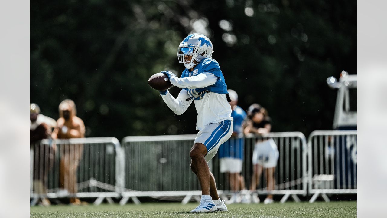 Detroit Lions wide receiver Tom Kennedy (85) makes a catch for a touchdown  over Indianapolis Colts cornerback Tony Brown (38) during first half of an NFL  preseason football game in Indianapolis, Saturday