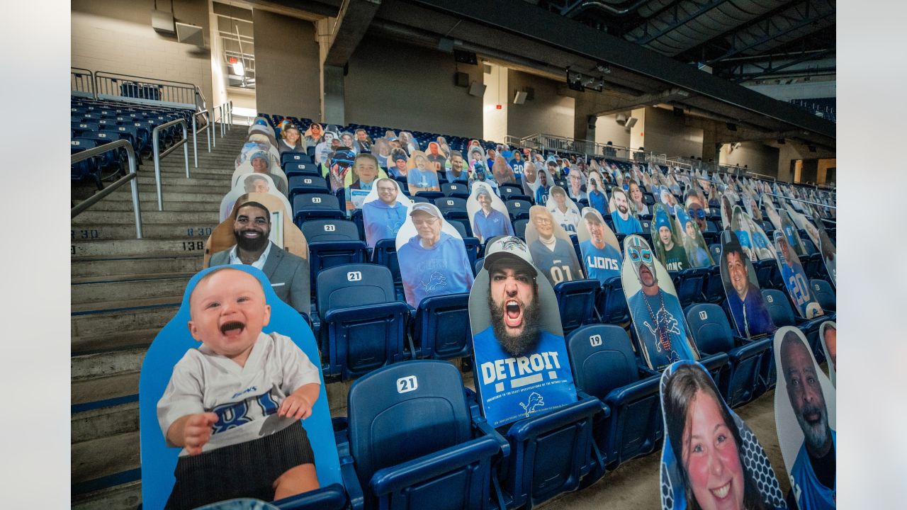 Detroit Lions offering fans chance to purchase cutouts at Ford Field